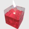 Öllampe Glas würfelform 10x10x10 cm NEU