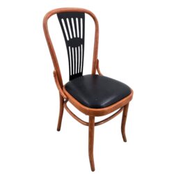 Stuhl Holz Thonet mit Sitzfläche gepolstert schwarz I 59 STK für CHF 2'900.00