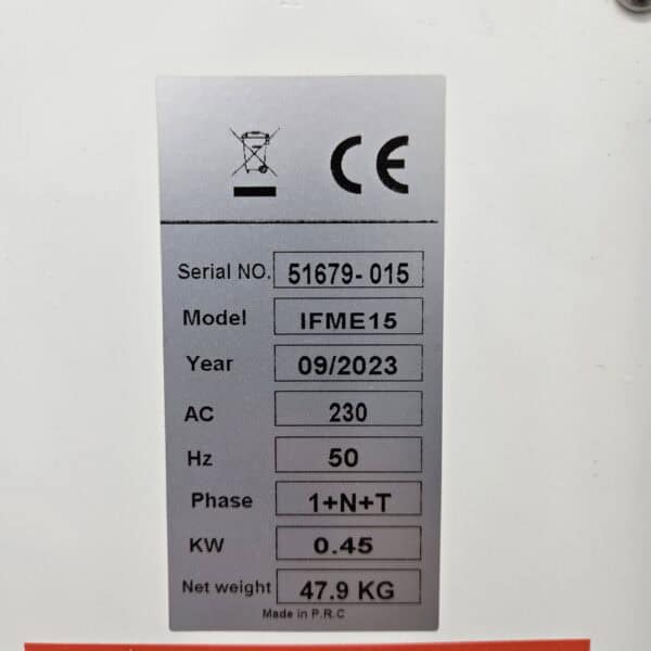 Teigknetmaschine IFME15 230V 0.45 kW 15l B 30 x T 58 x H 58 cm – Bild 6