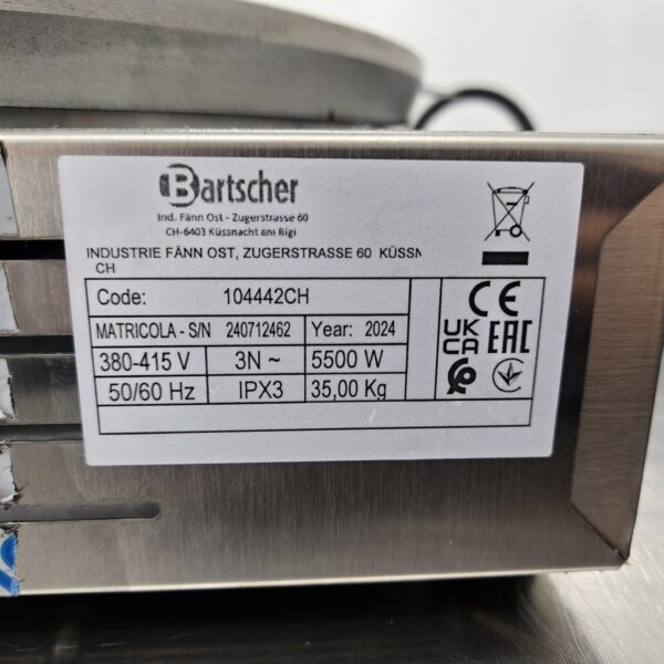 Elektro-Crêpegerät doppelt 400V, 5.5 kW, B 81 x T 47 x H 12 cm/2x Ø40 cm, 35kg NEU – Bild 5