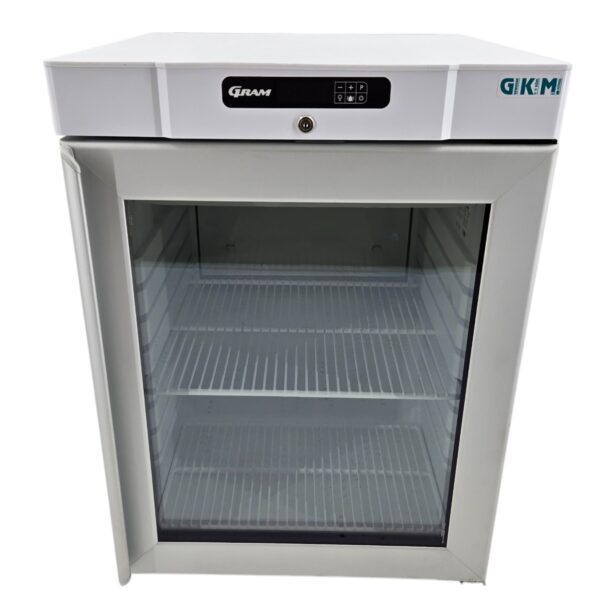 Glastürtiefkühlschrank Unterbau GRAM FG 220 LG 160L, 230V, -22°/-5° C, B 60 x T 65 x H 85 cm